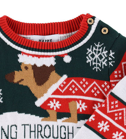 Jule-Sweaters Genser - Strikk - Pølsen Dog Julegenser Jule-Sweaters Genser - Strikk - Pølsen Dog Julegenser