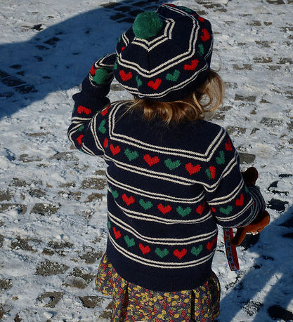 Konges Sløjd Cardigan - Wool/Polyamide - Belou - Heart
