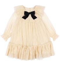 Konges Sløjd Tulle Dress - Bow - Parchment
