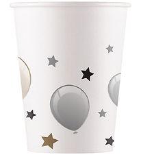 Decorata Party Cardboard cup - 8-Pack - 200 mL - Milestone Happy