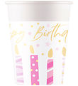 Decorata Party Kartonnen bekers - 8-pack - 200 ml - Verjaardagsk