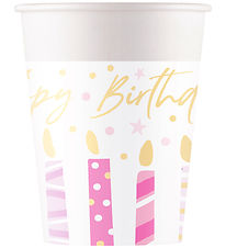 Decorata Party Kartonnen bekers - 8-pack - 200 ml - Verjaardagsk
