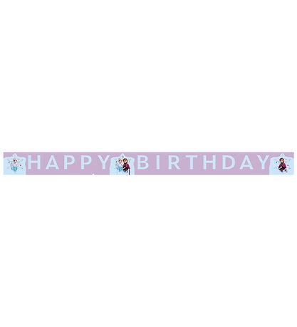 Decorata Party Happy Birthday Banner - Frozen Idyllic Wonder