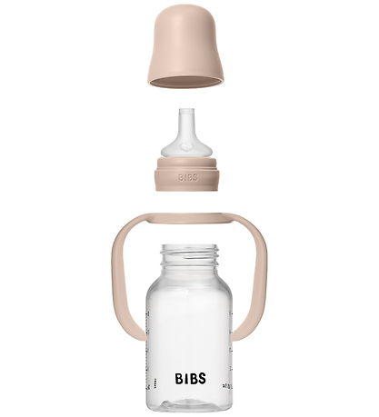 BIBS Feeding Bottle w. Handle - 150 mL - Blush