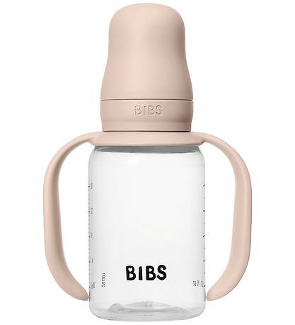BIBS Feeding Bottle w. Handle - 150 mL - Blush