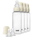BIBS Feeding Bottles - 4-Pack - 270 mL - Silicone - Ivory BIBS Feeding Bottles - 4-Pack - 270 mL - Silicone - Ivory
