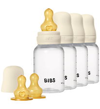 BIBS Babyflasker - 4-pack - 150 ml - Naturgummi - Ivory BIBS Babyflasker - 4-pack - 150 ml - Naturgummi - Ivory