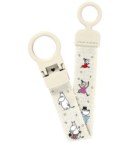 BIBS x Moomins Pacifier Clip - Loop Clip - Ivory
