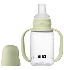 BIBS Feeding Bottle w. Handle - 150 mL - Sage