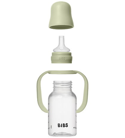 Biberon av. Poignée BIBS - 150 ml - Sage Biberon av. Poignée BIBS - 150 ml - Sage