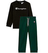 Champion Sweat Set - Sweatshirt/Sweatpants - Black Beauty
