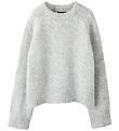 LMTD Blússa - Prjónað - Short - NlfBullo - Light Grey Melange