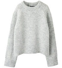LMTD Blouse - Knitted - Short - NlfBullo - Light Grey Melange