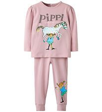 Name It Schlafanzug - 2-teilig - Pippi Langer Strumpf - NmfSolei Name It Schlafanzug - 2-teilig - Pippi Langer Strumpf - NmfSolei