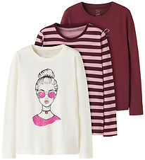 Name It Blouse - 3-Pack - NkfNiana - Lilac Sachet/Lilac Stripe+C