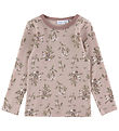 Name It Blouse - Wool - NmfWillow - Shadow Gray/Long flowers