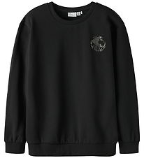 Name It Sweatshirt - NkmRandall - Black Name It Sweatshirt - NkmRandall - Black