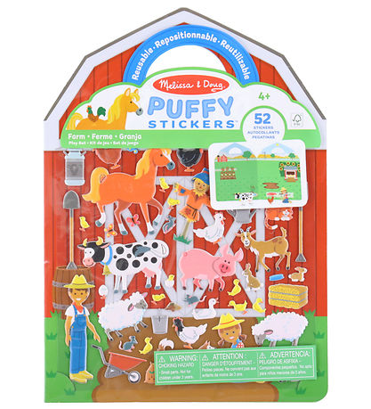 Melissa & Doug Límmiðar - 52 Stk. - Farm
