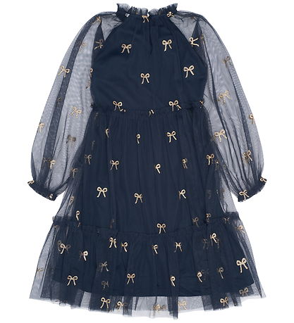 The New Kjóll - TnRudelle - Dökkblátt Blazer AOP