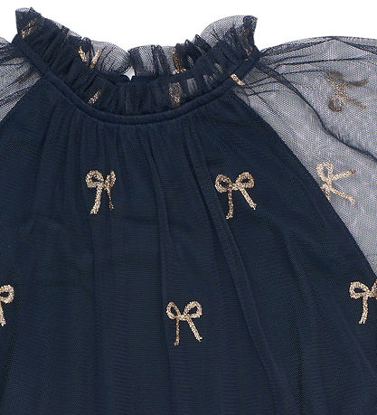 The New Kjóll - TnRudelle - Dökkblátt Blazer AOP