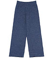 The New Broek - Rib - TnRina - Glitter - Breed - Navy Blazer