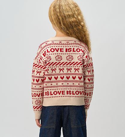 The New Blouse - Knitted - TnRaline - Gardenia AOP