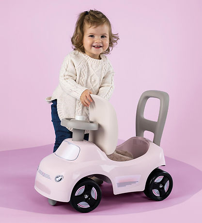 Smoby Gåvagn - Lilla Smoby Auto Ride-På - Rosa