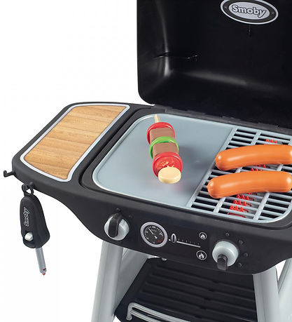 Smoby Grill w. Accessories - 18 Parts - Black
