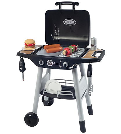 Smoby Grill w. Accessories - 18 Parts - Black