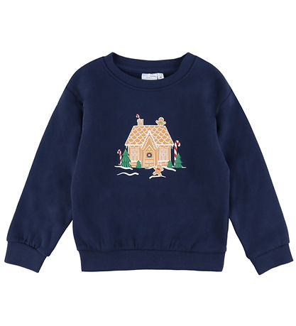 Name It Peysa - NmfVismas - Dökkblátt Blazer/Piparkökuhús