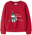 Name It Sweatshirt - NmfVismas - Jester Red/Xmas CAT Name It Sweatshirt - NmfVismas - Jester Red/Xmas CAT