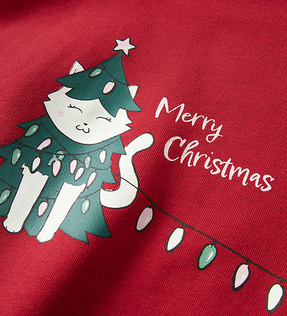 Sweat-shirt Name It - NmfVismas - Rouge bouffon/Noël CAT Sweat-shirt Name It - NmfVismas - Rouge bouffon/Noël CAT