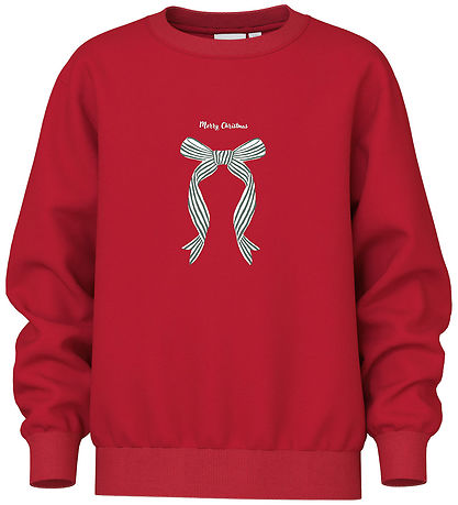 Sweat-shirt Name It - NkfVismas - Rouge bouffon/Noël Bow Sweat-shirt Name It - NkfVismas - Rouge bouffon/Noël Bow