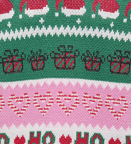 Kids Only Bluse - Strick - Weihnachten - Fuchsia Pink/W. Green J