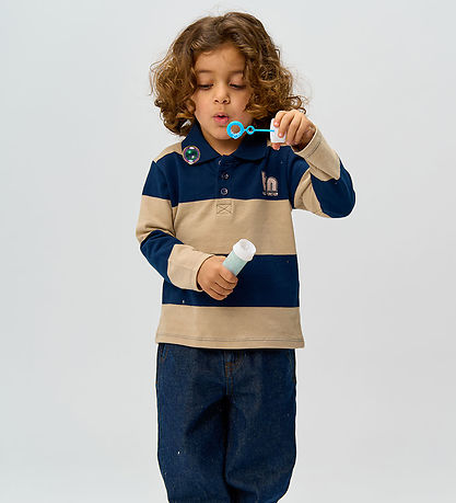 The New Siblings Polo blouse - TnstRinon - Navy Blazer Striped