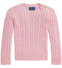 Polo Ralph Lauren Bluse - Zopfmuster - Hauch von Pink