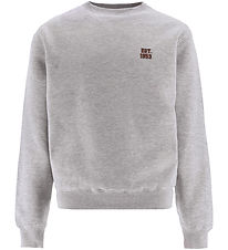 Hound Sweatshirt - Crew - Light Grey Melange