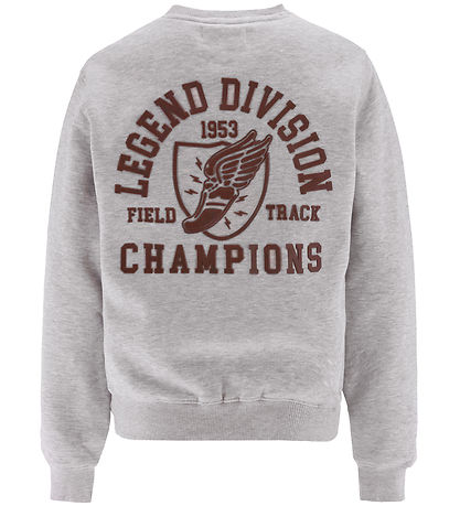 Hound Sweatshirt - Crew - Light Grey Melange Hound Sweatshirt - Crew - Light Grey Melange