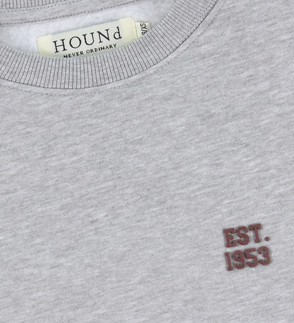 Hound Sweatshirt - Crew - Light Grey Melange Hound Sweatshirt - Crew - Light Grey Melange