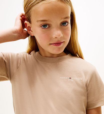T-Shirt Tommy Hilfiger - Mini Corp - Milkbrown malté