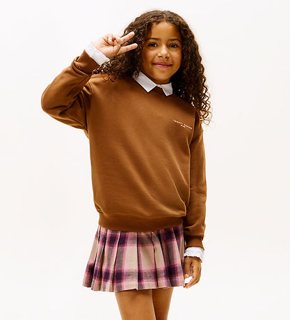 Tommy Hilfiger Sweatshirt - Mini Corp - Pecan Nutbrown