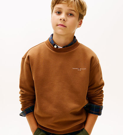 Tommy Hilfiger Sweatshirt - Mini Corp - Pecan Nutbrown