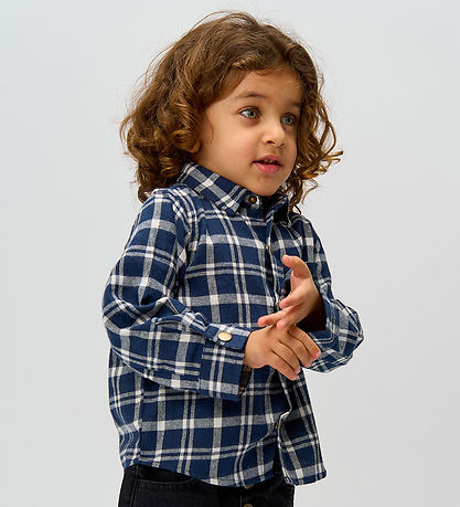 The New Siblings Hemd - TnstRiggs - Flannel - Navy Blazer Che