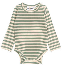 The New Siblings Romper l/s - Rib - TnsbFro - Lily Pad Striped The New Siblings Romper l/s - Rib - TnsbFro - Lily Pad Striped
