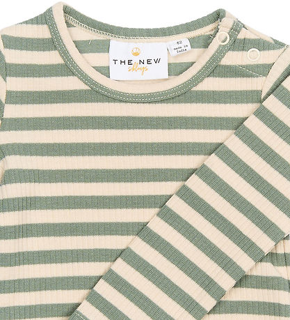 The New Siblings Bodysuit l/s - TnsbFro - Lily Pad Striped