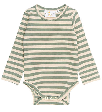 The New Siblings Bodysuit l/s - TnsbFro - Lily Pad Striped