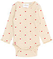 The New Siblings Bodysuit l/s - TnsbRhea - Rib - Gardenia AOP