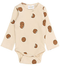 The New Siblings Romper l/s - Rib - TnsbRyan - Gardenia AOP The New Siblings Romper l/s - Rib - TnsbRyan - Gardenia AOP