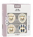 BIBS Colour Pacifiers - 4-Pack - Size 1 - Ivory/Vanilla/Steel Bl BIBS Colour Pacifiers - 4-Pack - Size 1 - Ivory/Vanilla/Steel Bl
