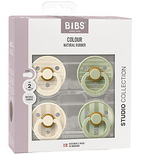 BIBS Colour Smokker - 4-pack - Str. 1 - Ivory/Vanilla/Sage BIBS Colour Smokker - 4-pack - Str. 1 - Ivory/Vanilla/Sage